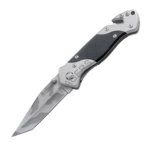 Boker Tactical Rescue Knife, G-10 Handle, Camo Blade, Plain -0