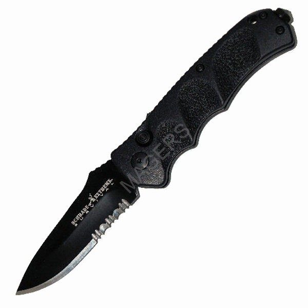 Schrade Extreme Survival Automatic, Black Aluminum, Black Combo -0